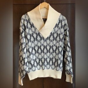 GIVENCHY MONSIEUR Vintage Shawl Collar Sweater